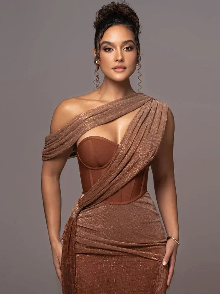 Olivia | Women's One-Shoulder Statement Dress - image 3
