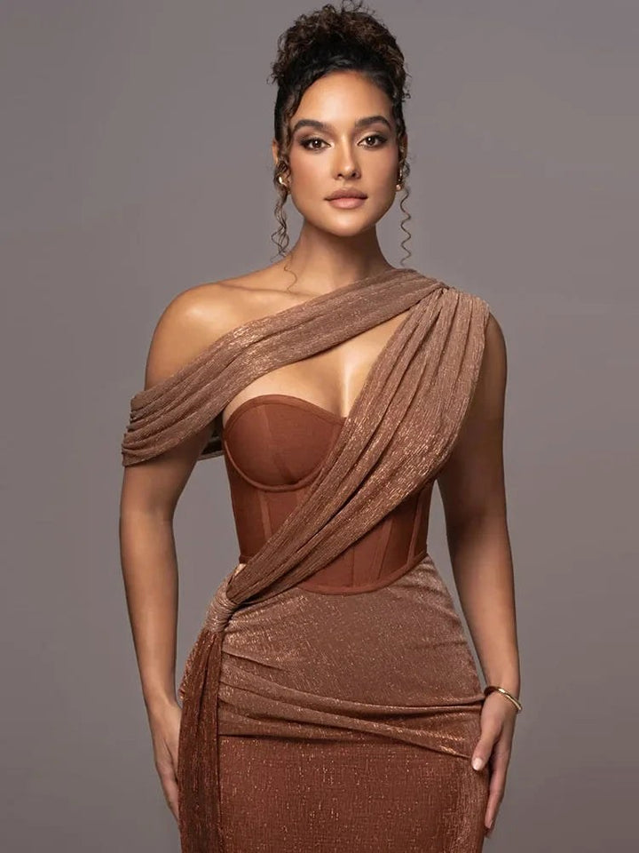 Olivia | Women's One-Shoulder Statement Dress - image 3