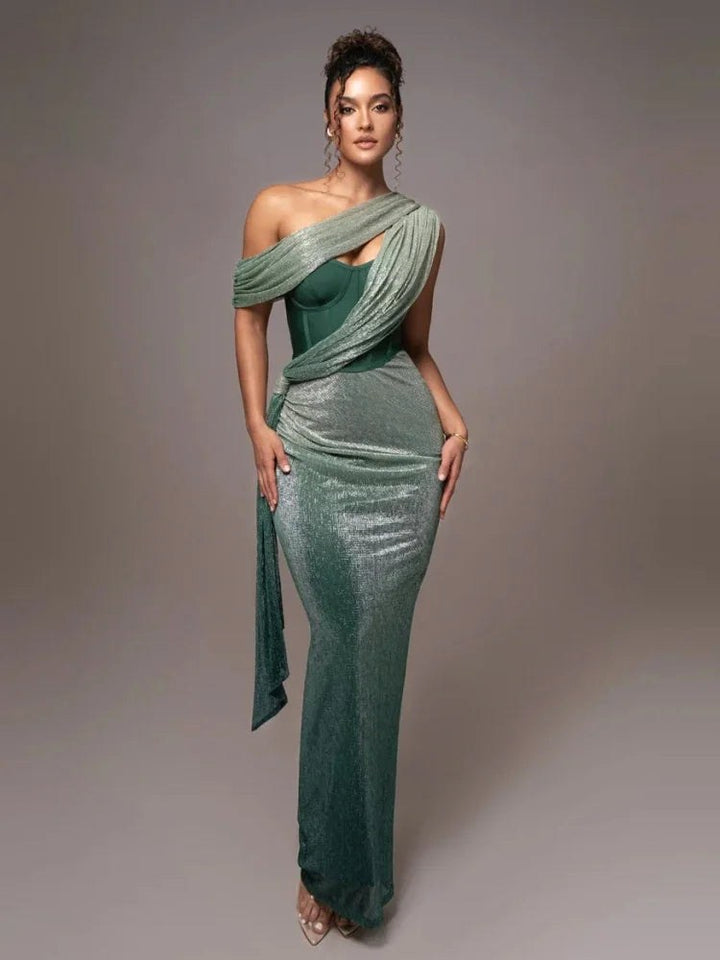 Olivia | Women's One-Shoulder Statement Dress - image 4