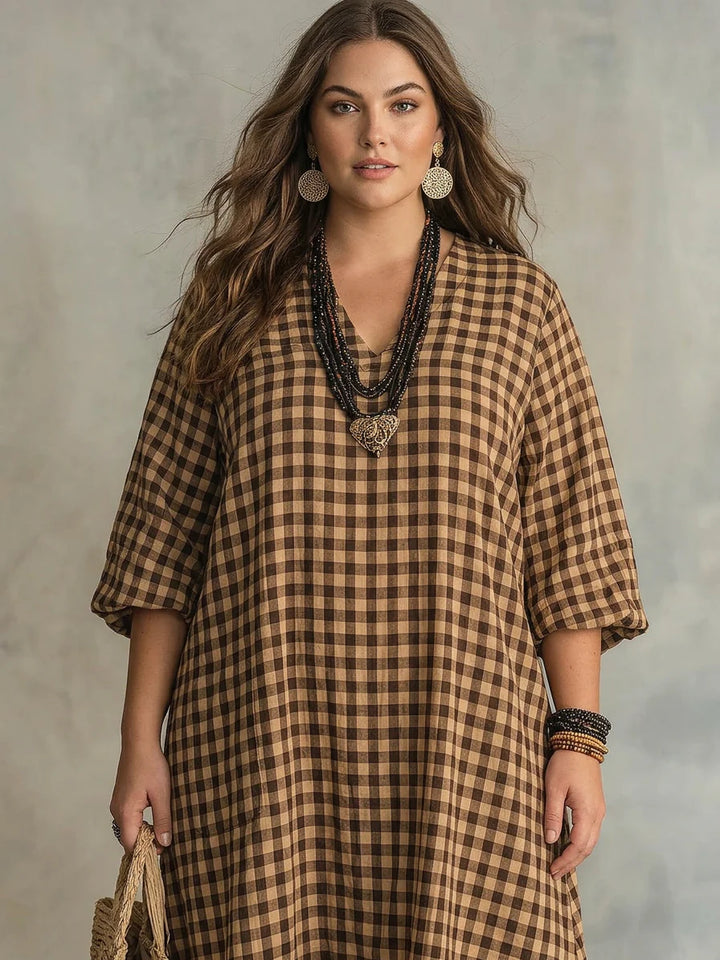 Mila | Check Maxi Dress
