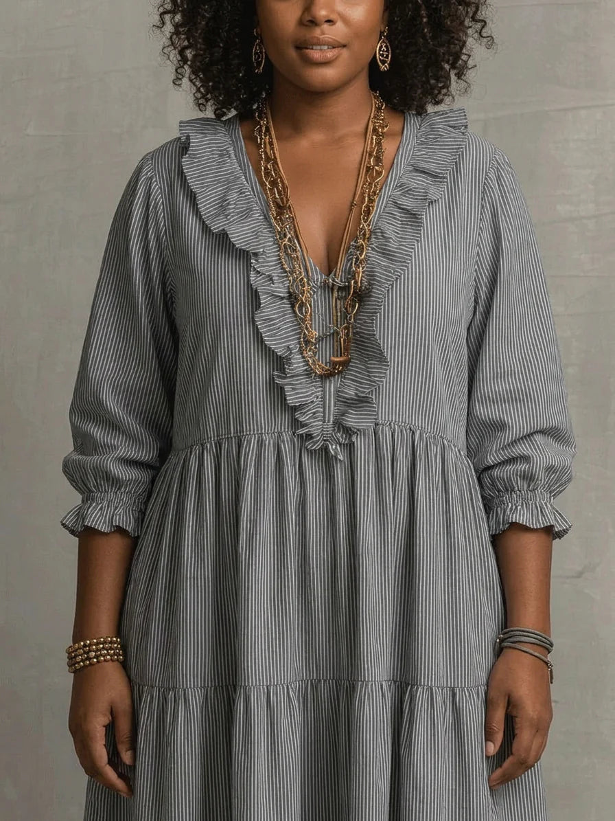 Elowen | Boho Long Sleeve Maxi Dress