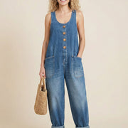 Sarah | Elegant Denim Jumpsuit With Pockets