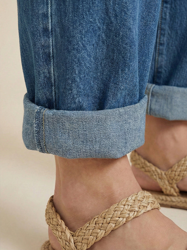 Sarah | Elegant Denim Jumpsuit With Pockets