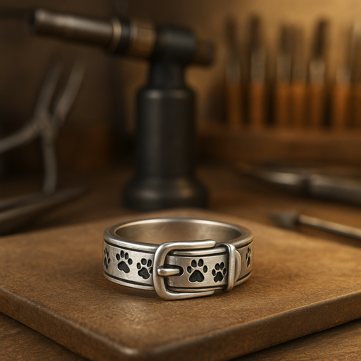 Pawson – Playful Paw-Detail Ring with Character