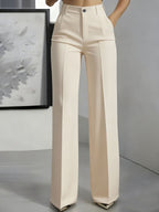 Peyton | Women's High-Waist Elastic Waistband Trousers, Comfortable Summer Trousers for Travel and Everyday Wear, Comfortable Summer Trousers for Travel and Everyday Wear - image 5
