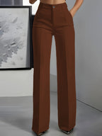 Peyton | Women's High-Waist Elastic Waistband Trousers, Comfortable Summer Trousers for Travel and Everyday Wear, Comfortable Summer Trousers for Travel and Everyday Wear - image 6