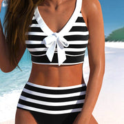 Peyton | Women's High-Waist Striped Bikini