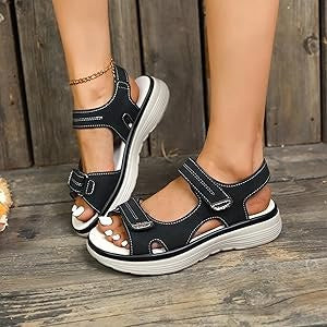 Randy | Women's Orthopedic Sandals - Black