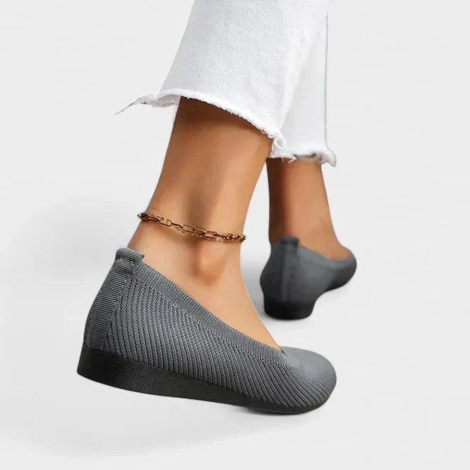 Reagan | Women's Comfortable Slip-On Shoes - Gray