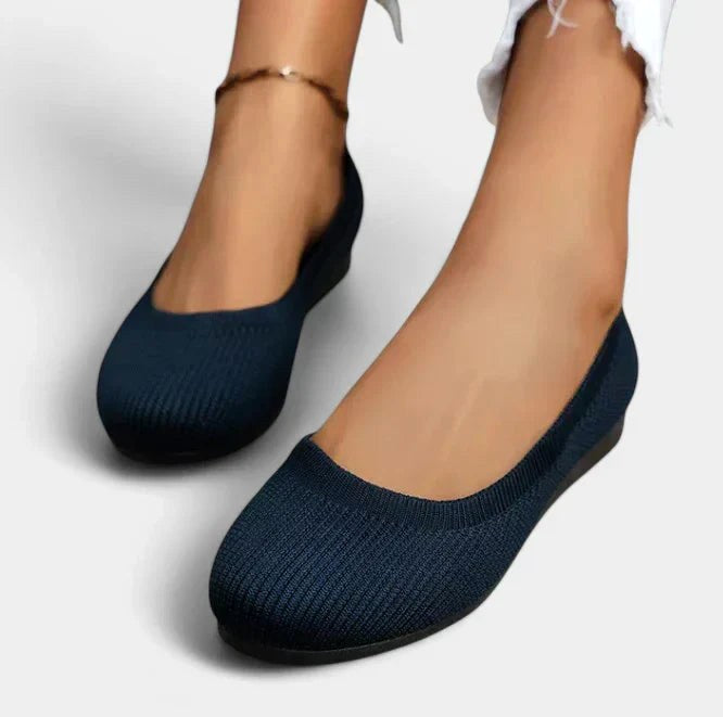 Reagan | Women's Comfortable Slip-On Shoes - Navy Blue