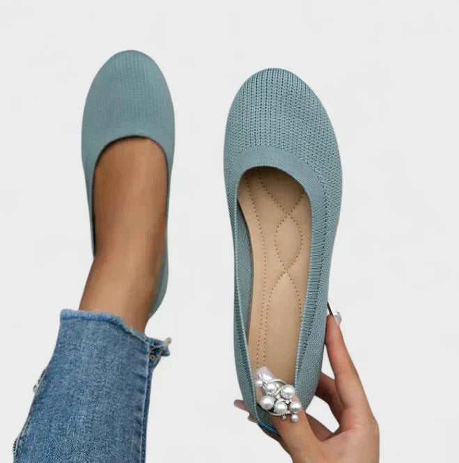 Reagan | Women's Comfortable Slip-On Shoes - Light Blue