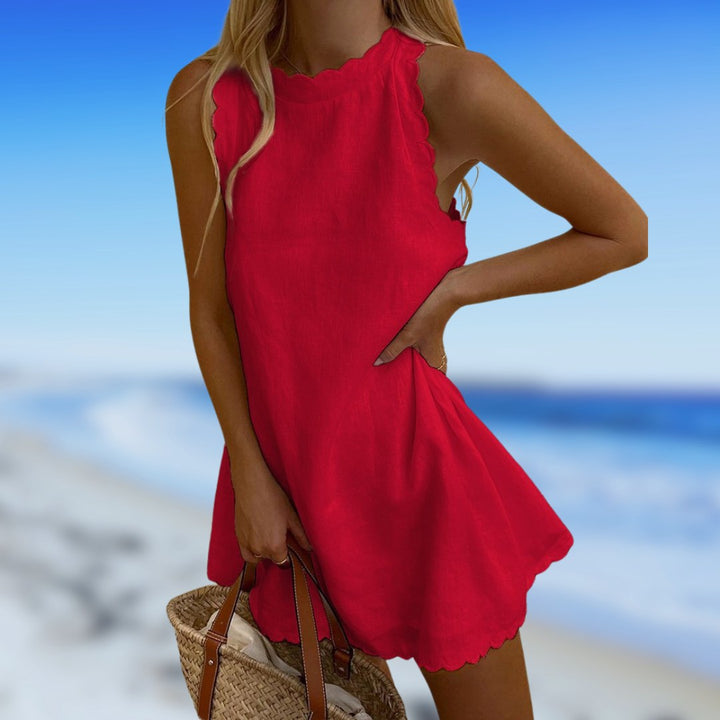 Remi | Women's Lightweight Linen Summer Dress, Breathable Occasion Dress | The Shrader Sisters
