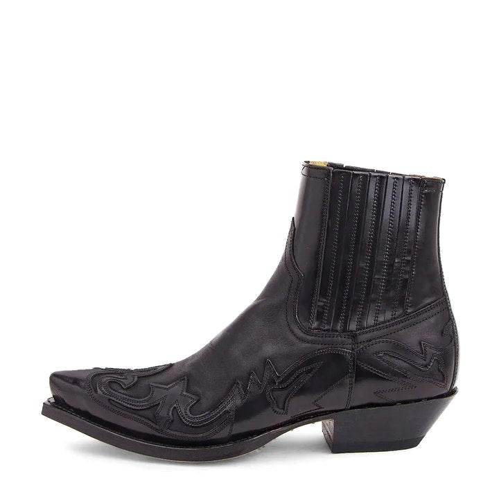 Riley | Men's Leather Cowboy Boots, Western-Style Boots | The Shrader Sisters | Black