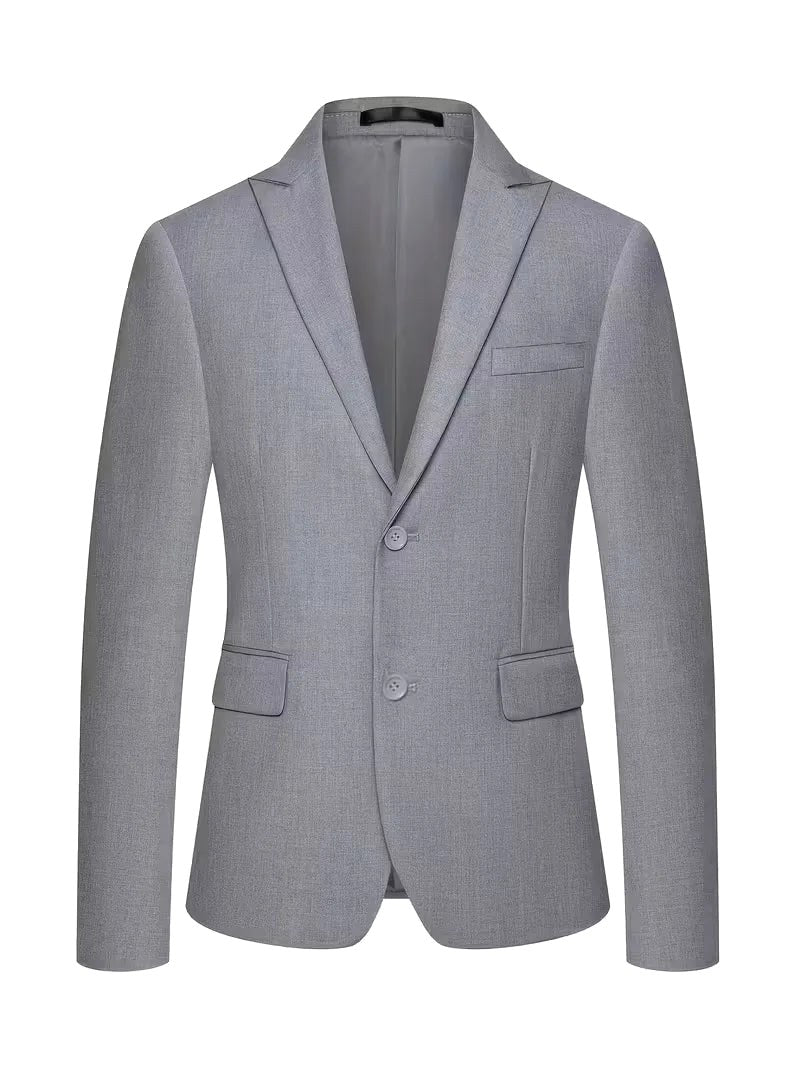Riley | Men's Slim Fit Three-Piece Suit with Double-Breasted Waistcoat, Tailored Formal Suit | The Shrader Sisters