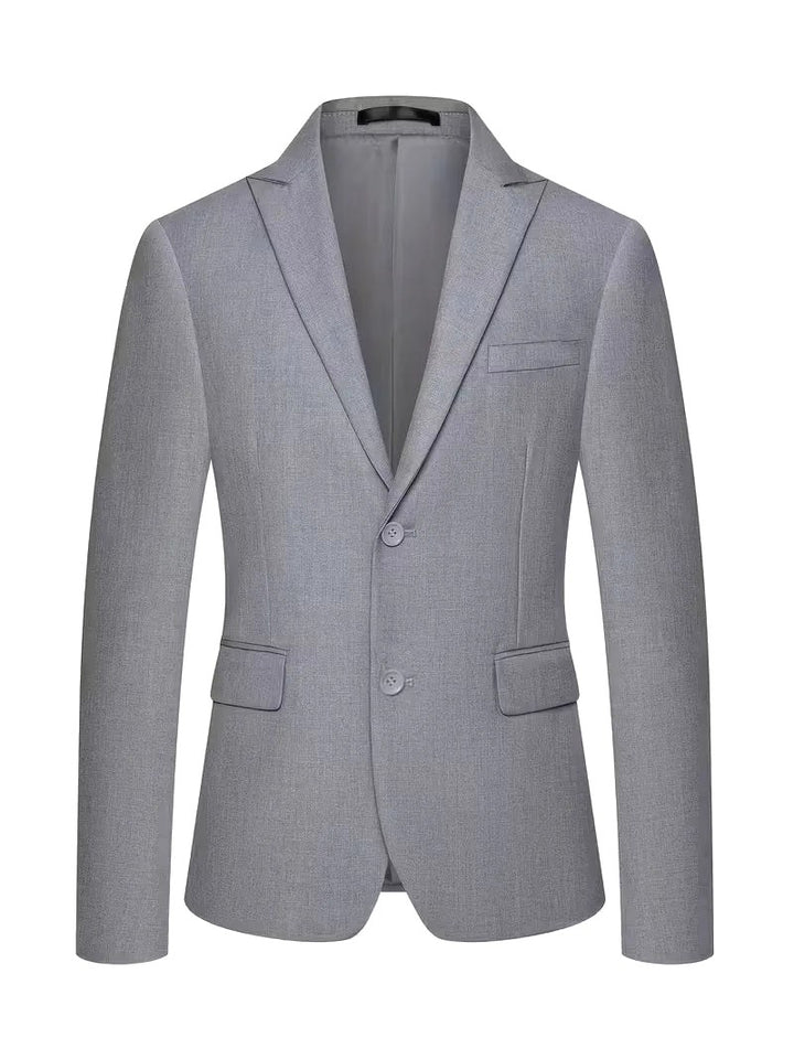 Riley | Men's Slim Fit Three-Piece Suit with Double-Breasted Waistcoat, Tailored Formal Suit | The Shrader Sisters