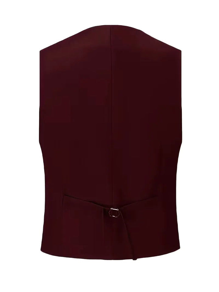 Riley | Men's Slim Fit Three-Piece Suit with Double-Breasted Waistcoat, Tailored Formal Suit | The Shrader Sisters