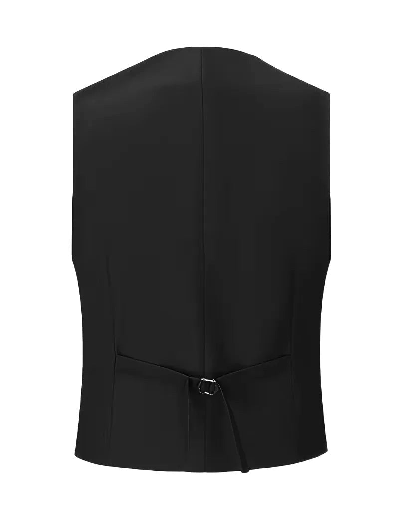 Riley | Men's Slim Fit Three-Piece Suit with Double-Breasted Waistcoat, Tailored Formal Suit | The Shrader Sisters