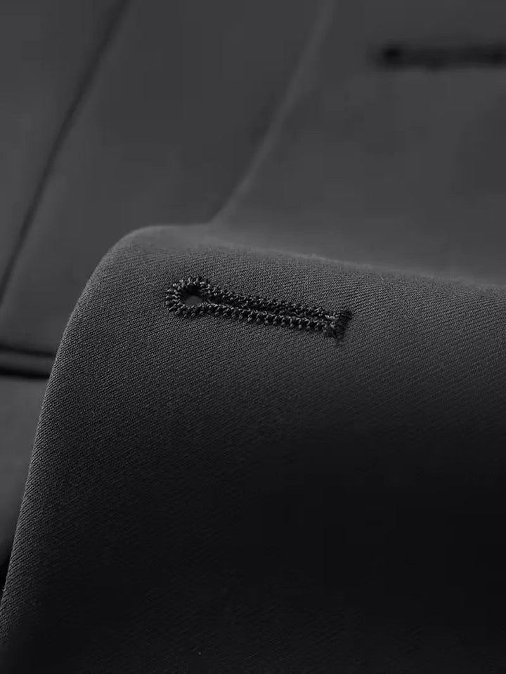 Riley | Men's Slim Fit Three-Piece Suit with Double-Breasted Waistcoat, Tailored Formal Suit | The Shrader Sisters