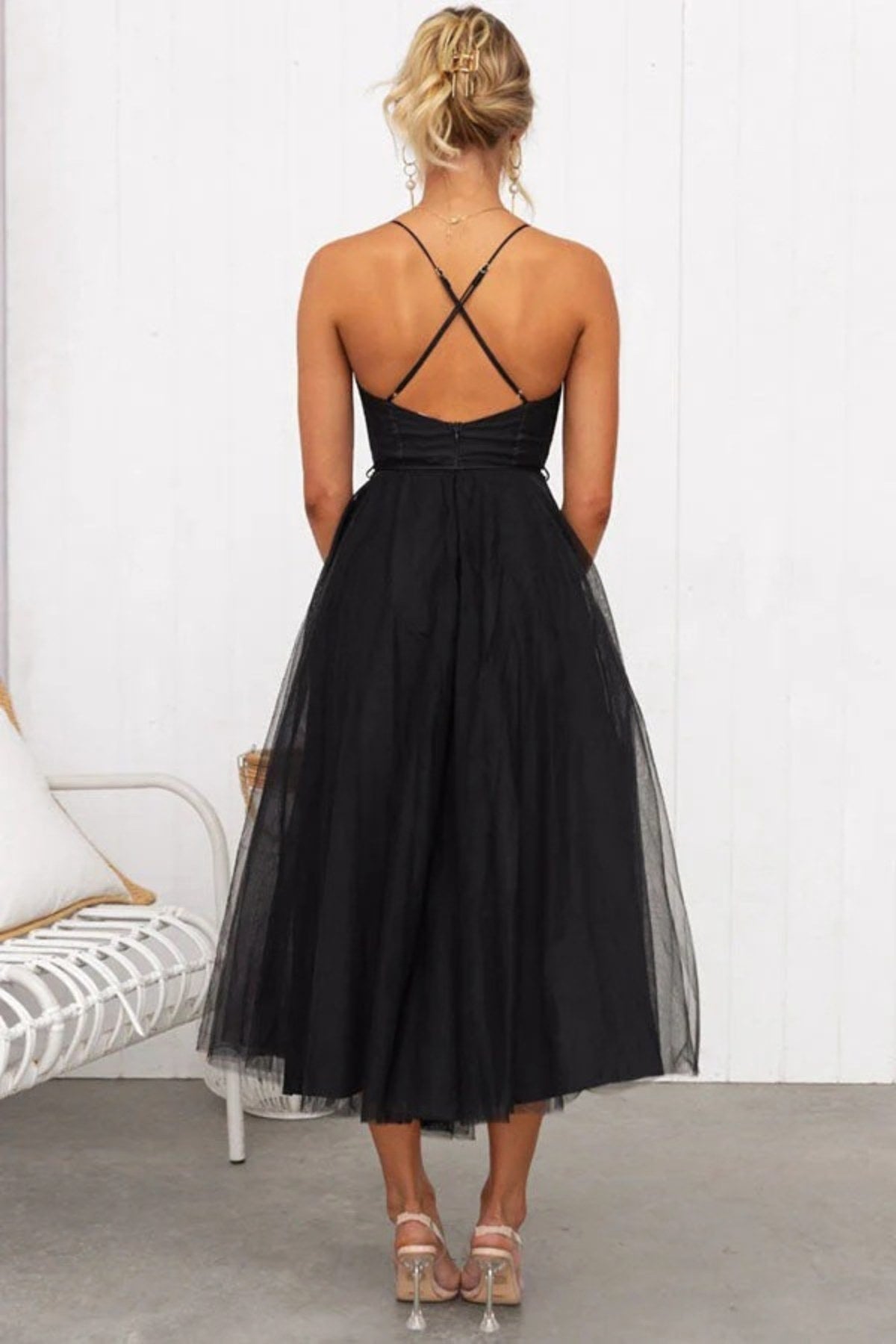 Riley | Women's Elegant Flowing Midi Dress, Flowy Summer Occasionwear for Holidays and Special Events, Flowy Summer Occasionwear for Holidays and Special Events - image 10