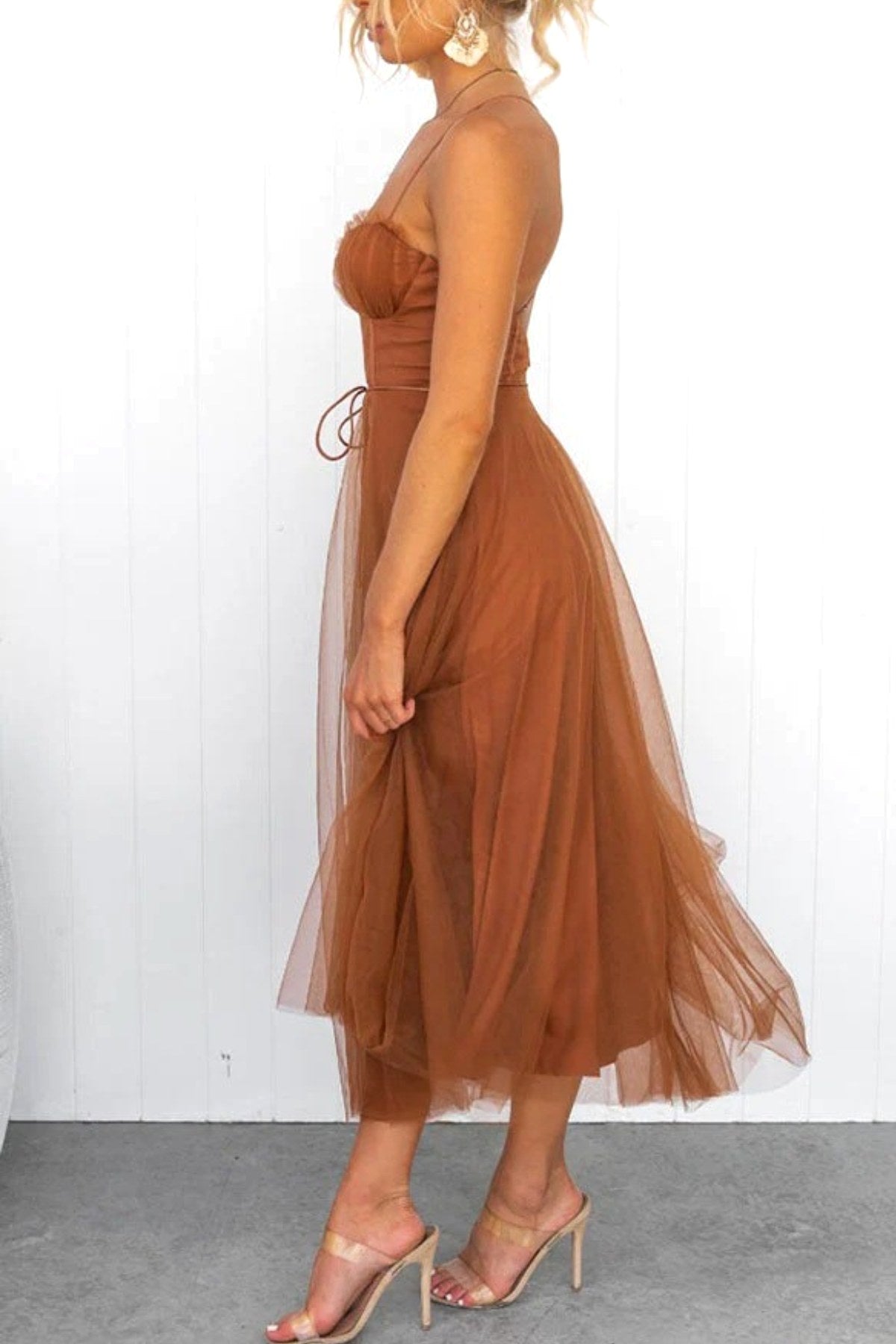 Riley | Women's Elegant Flowing Midi Dress, Flowy Summer Occasionwear for Holidays and Special Events, Flowy Summer Occasionwear for Holidays and Special Events - image 11