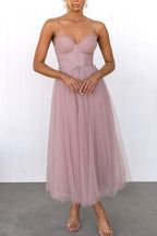 Riley | Women's Elegant Flowing Midi Dress, Flowy Summer Occasionwear for Holidays and Special Events, Flowy Summer Occasionwear for Holidays and Special Events - image 3