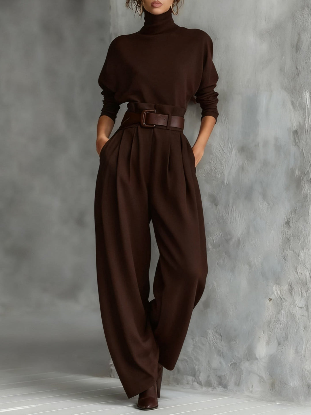 Riley | Women's High-Neck Two-Piece Set - image 5