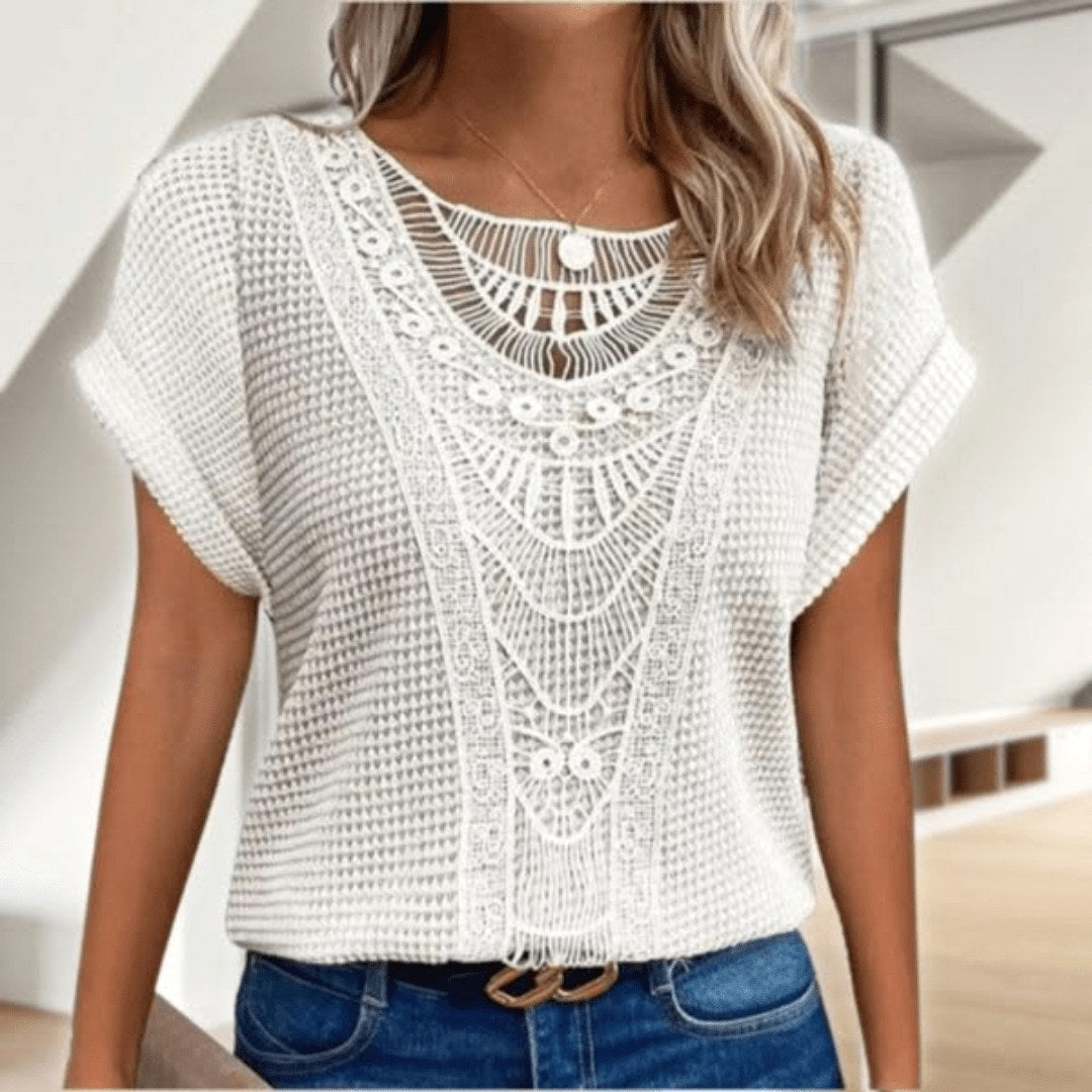 Riley | Women's Lightweight Linen Blouse, Lightweight Summer Top for Holidays and Casual Wear, Lightweight Summer Top for Holidays and Casual Wear - image 2