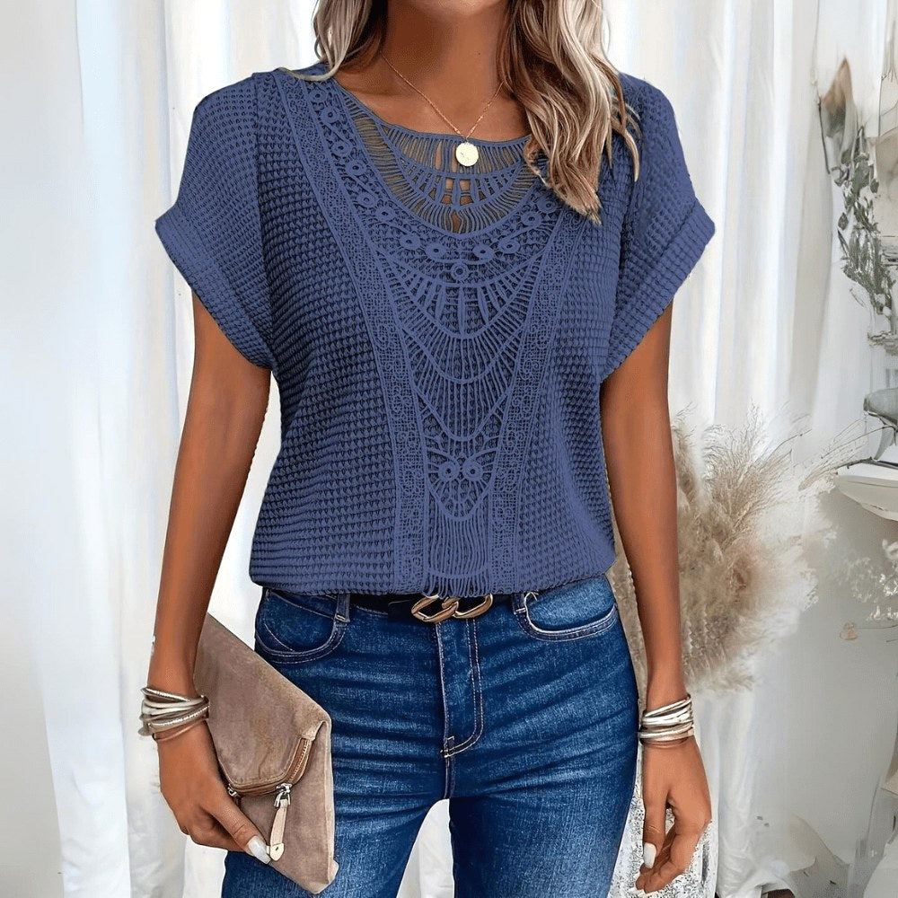 Riley | Women's Lightweight Linen Blouse, Lightweight Summer Top for Holidays and Casual Wear, Lightweight Summer Top for Holidays and Casual Wear - image 4