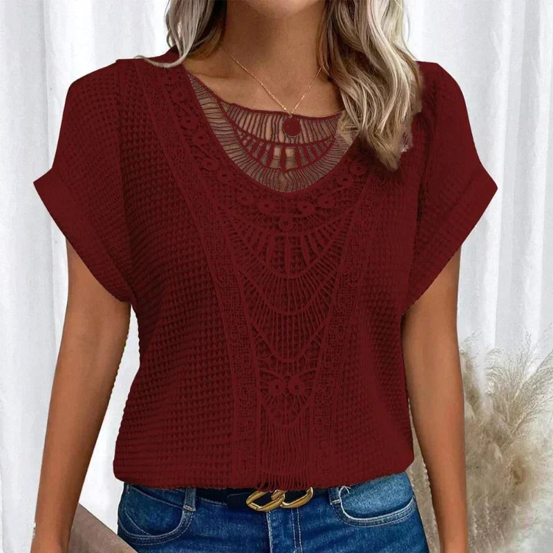 Riley | Women's Lightweight Linen Blouse, Lightweight Summer Top for Holidays and Casual Wear, Lightweight Summer Top for Holidays and Casual Wear - image 9