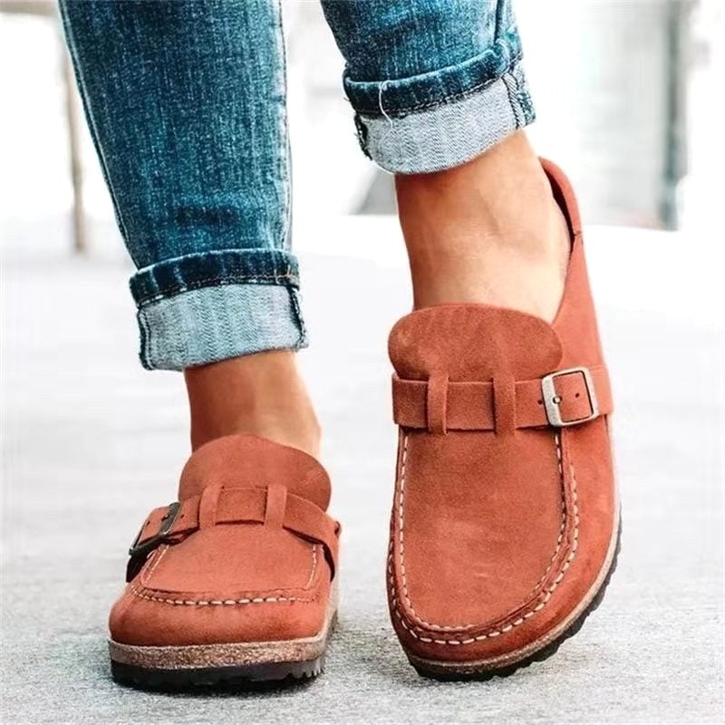 Riley | Women's Orthopedic Slip-On Loafers - Rust