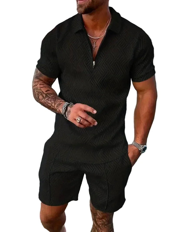 Rory | Men's Polo Shirt and Shorts Set, Modern Two-Piece Casual Set | The Shrader Sisters