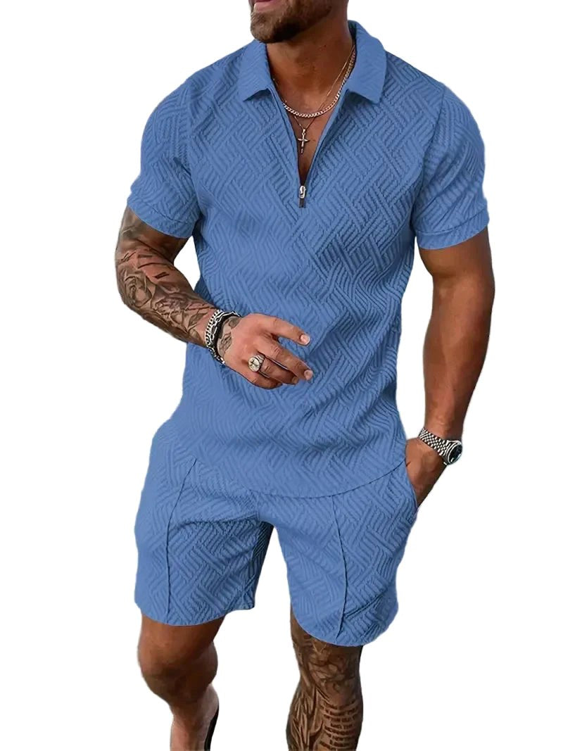 Rory | Men's Polo Shirt and Shorts Set, Modern Two-Piece Casual Set | The Shrader Sisters