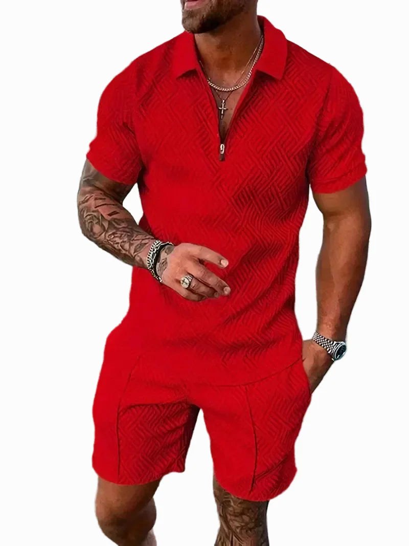 Rory | Men's Polo Shirt and Shorts Set, Modern Two-Piece Casual Set | The Shrader Sisters