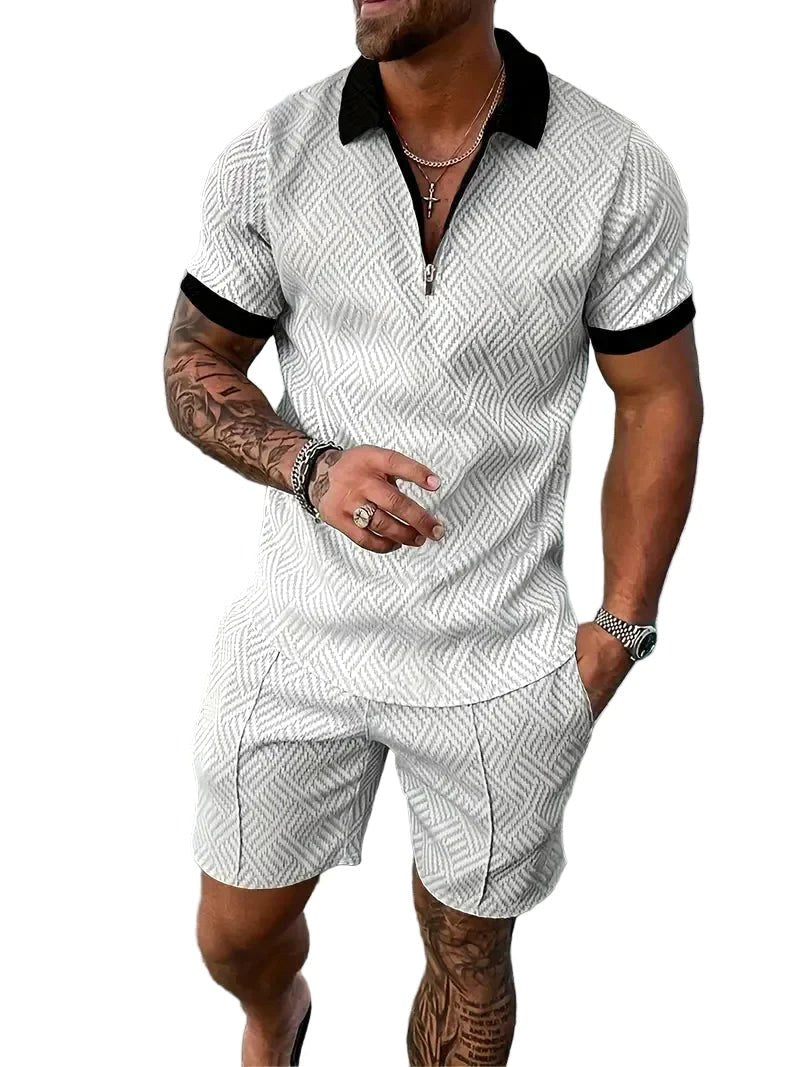 Rory | Men's Polo Shirt and Shorts Set, Modern Two-Piece Casual Set | The Shrader Sisters