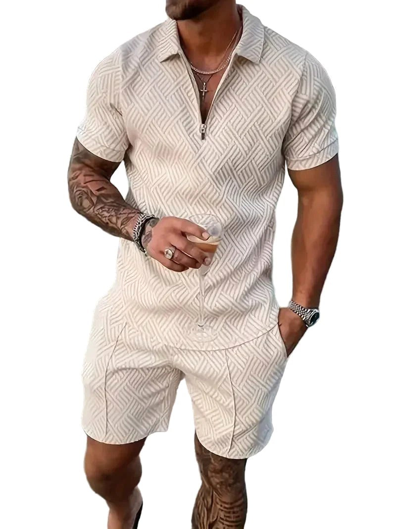 Rory | Men's Polo Shirt and Shorts Set, Modern Two-Piece Casual Set | The Shrader Sisters