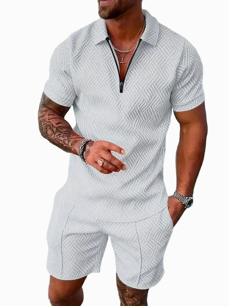 Rory | Men's Polo Shirt and Shorts Set, Modern Two-Piece Casual Set | The Shrader Sisters