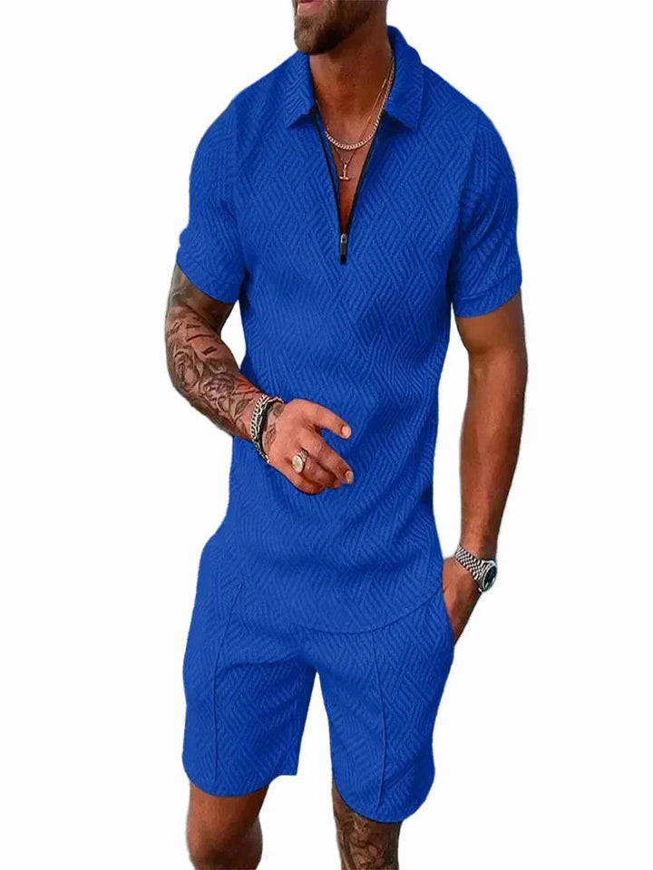 Rory | Men's Polo Shirt and Shorts Set, Modern Two-Piece Casual Set | The Shrader Sisters