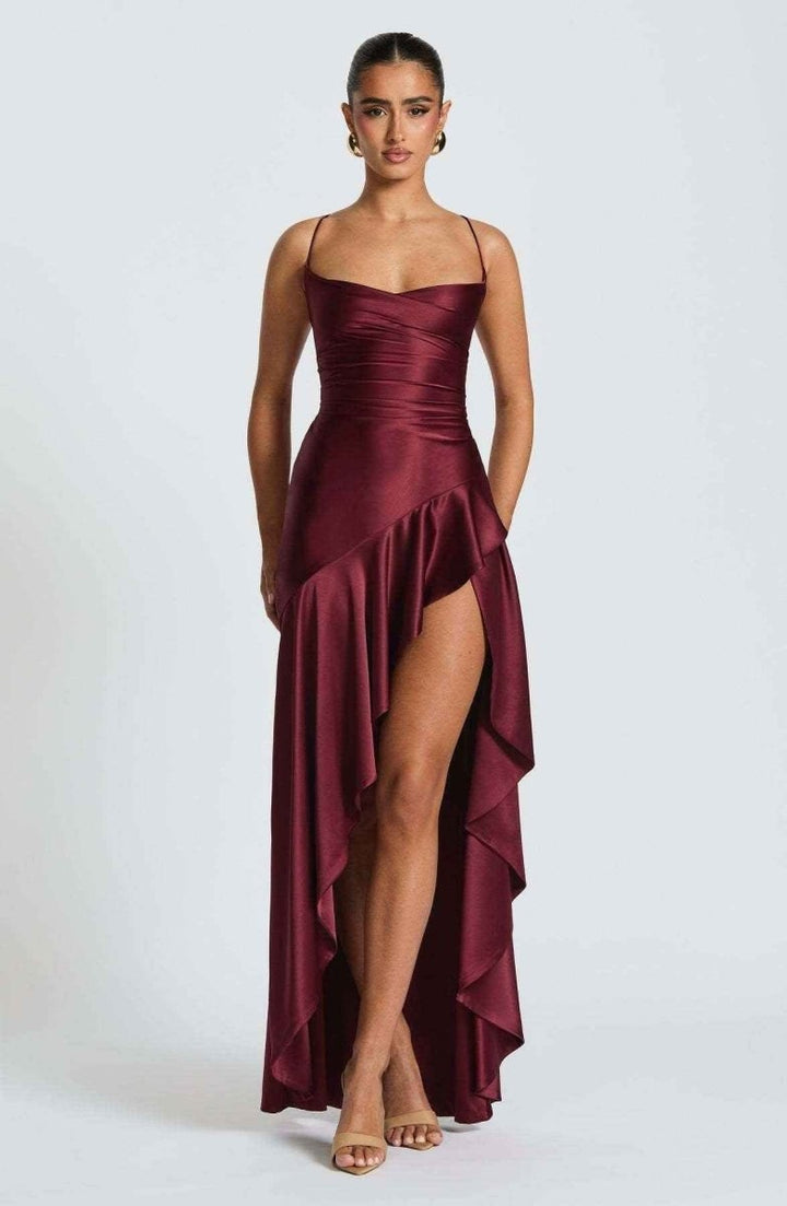 Rosalie | Women's Ruffled Hem Maxi Dress - image 10
