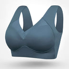 Roxanne | Women's Seamless Bra with Adjustable Straps, Wire-Free Support Bra | The Shrader Sisters | Dark blue