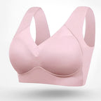 Roxanne | Women's Seamless Bra with Adjustable Straps, Wire-Free Support Bra | The Shrader Sisters | Light blue