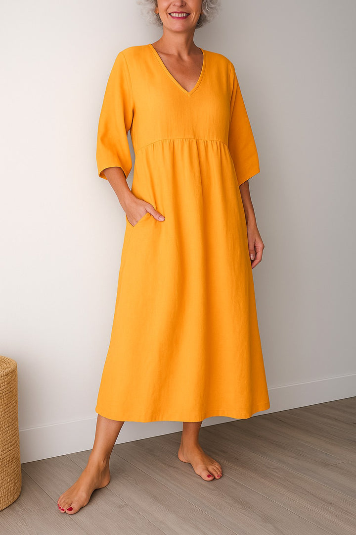 Ruby | Women's Timeless Draped Comfort Dress - image 7
