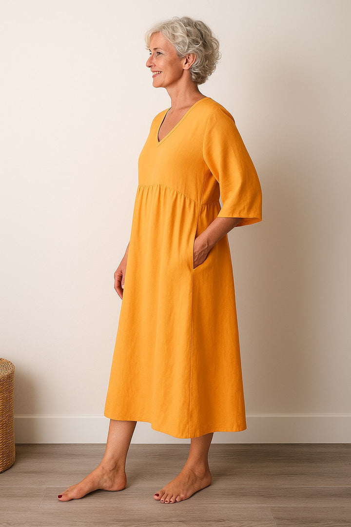 Ruby | Women's Timeless Draped Comfort Dress - image 8