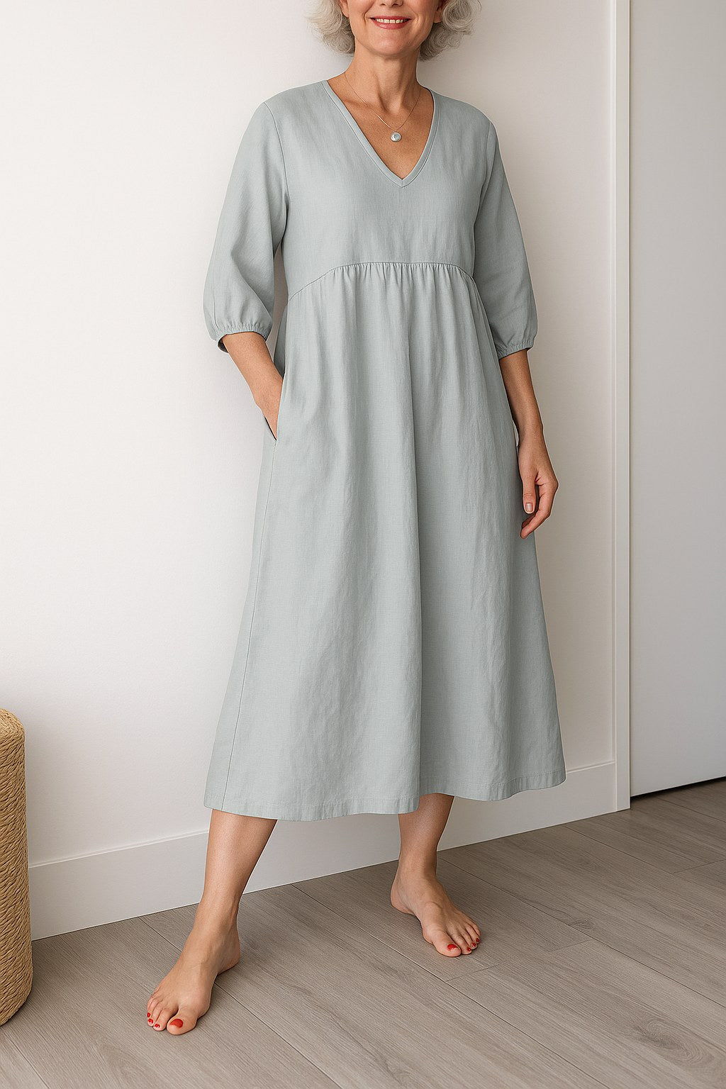 Ruby | Women's Timeless Draped Comfort Dress - image 9