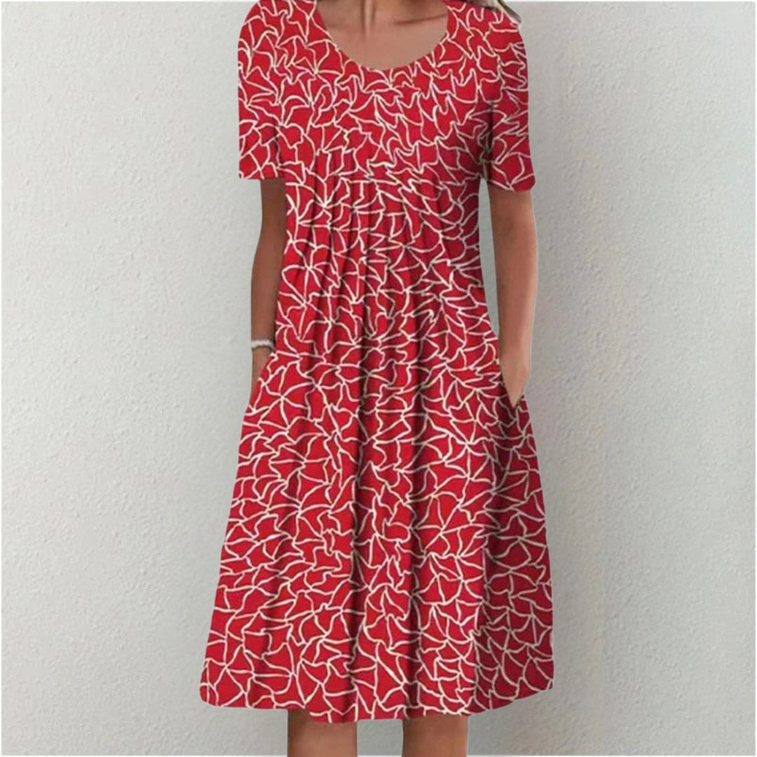 Savannah | Women's Casual Floral Midi Dress - image 16
