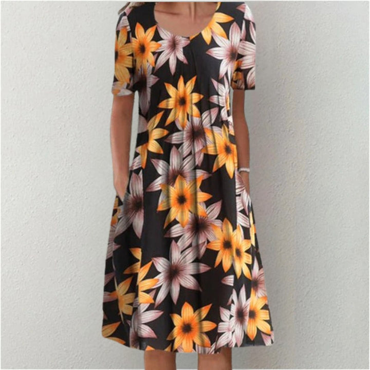 Savannah | Women's Casual Floral Midi Dress - image 19