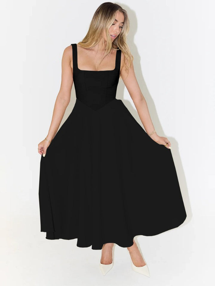 Savannah | Women's Square Neckline Midi Dress - image 4