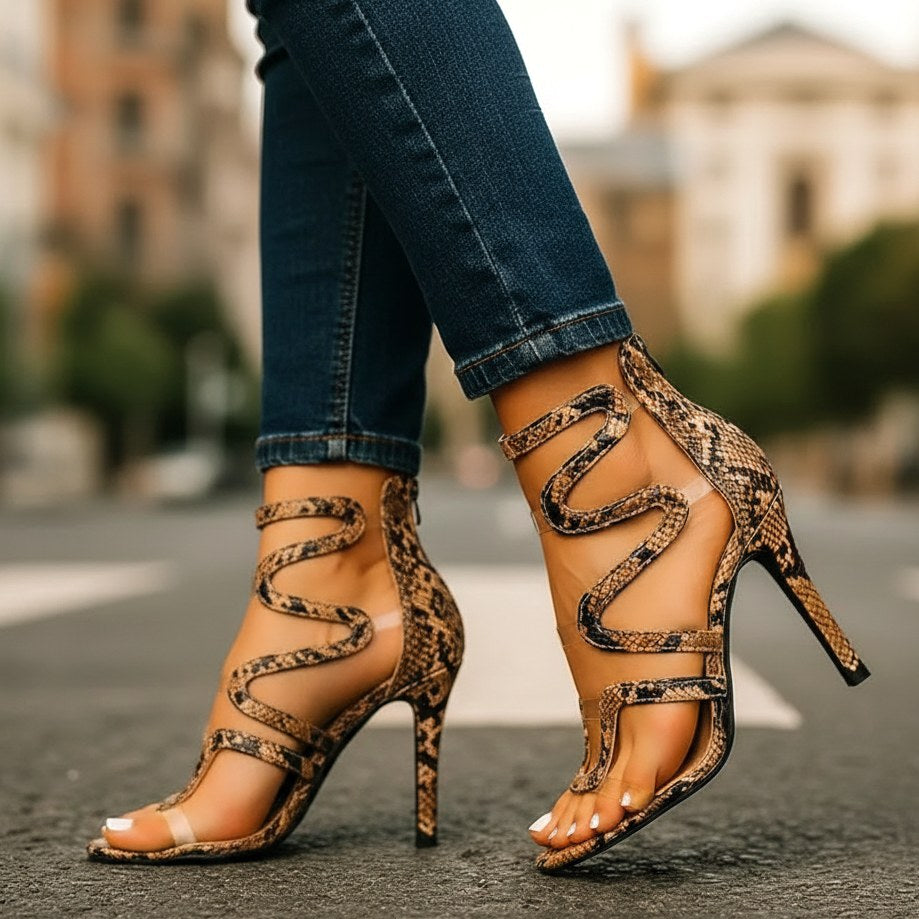 Scarlett | Women's Heeled Sandals - Black