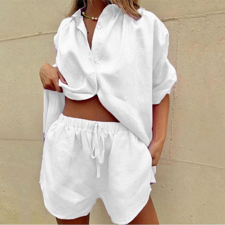 Selena | Women's Linen Two-Piece Summer Set - image 3