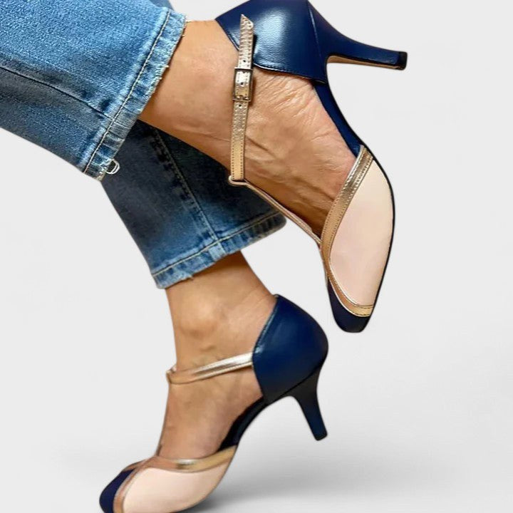 Sharnie | Women's Orthopaedic Block Heel Shoes, Elegant Formal Heels | The Shrader Sisters