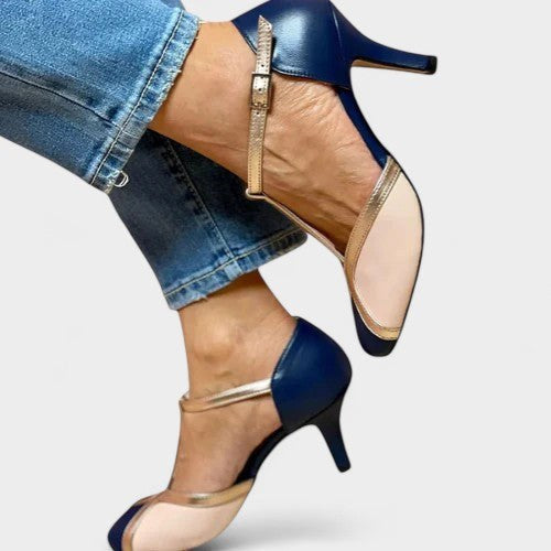 Sharnie | Women's Orthopaedic Block Heel Shoes, Elegant Formal Heels | The Shrader Sisters